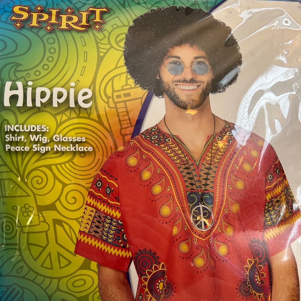 Spirit Halloween Hippie Halloween Costume Men’s L/XL